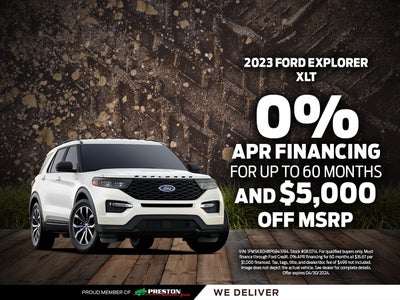 0% for 60 Mo. + $5,000 Off MSRP
